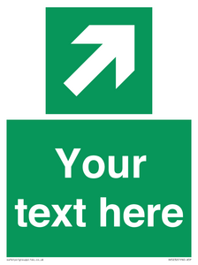 Custom Arrow Top Right Sign